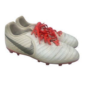 Used Nike Soccer Cleats White Junior 01.5 11862-S000091531