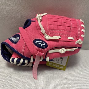 Used Rawlings PL90PPW BB/SB Glove RH Throw Pink 9" 11490-S000266791