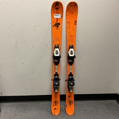 Used K2 JUVY TWIN TIPS Boys DH Ski/Binding Orange 119 cm 11855-S000193668
