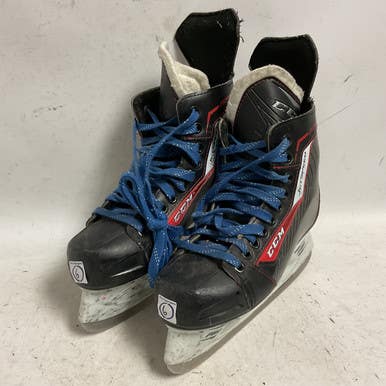 Used CCM JETSP Senior Hockey Skate Black And Wine Red Senior 6 11855-S000193659