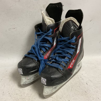 Used CCM JETSP Senior Hockey Skate Black And Wine Red Senior 6 11855-S000193659