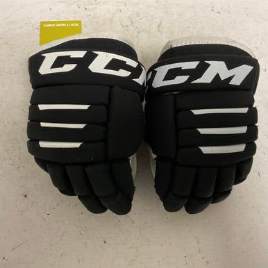 Used CCM TACKS 4R2 Junior Gloves Black 10" 11855-S000193647