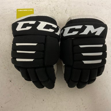 Used CCM TACKS 4R2 Junior Gloves Black 10" 11855-S000193647