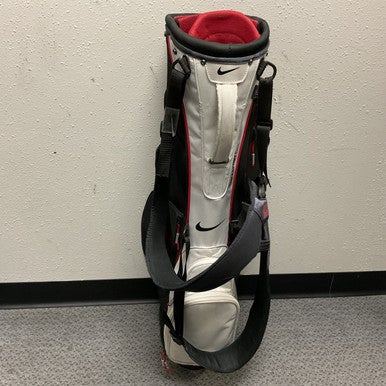 Used Nike SPORT LITE Mens Stand Bag White/Black/Red 11855-S000193639