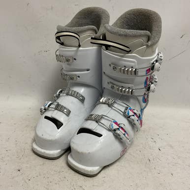 Used Rossignol FUN GIRL Girls DH Ski Boot White 235 MP - J05.5 - W06.5 11855-S000193630