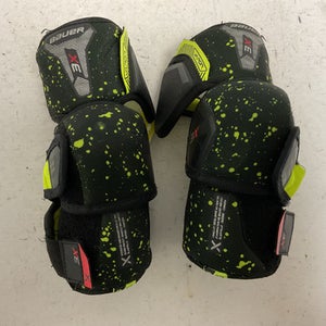 Used Bauer VAPOR 3X Junior Elbow Pads Black And Optic Yellow MD 11855-S000193620