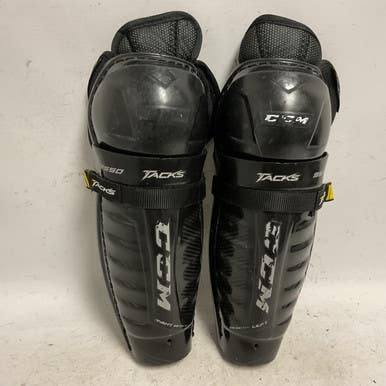 Used CCM TACKS 9550 Junior Shin Guards Black 11" 11855-S000193601