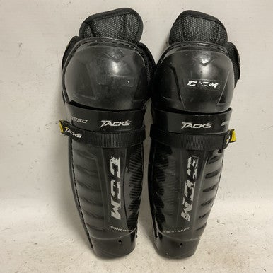 Used CCM TACKS 9550 Junior Shin Guards Black 11" 11855-S000193601