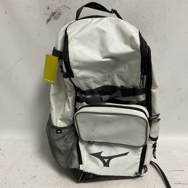 Used Mizuno BB/SB Player Backpack White 11855-S000193576