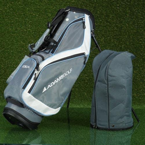 ADAMS IDEA STAND BAG 7 WAY DIVIDERS SPEEDLINE GIRLS WOMEN'S LADIES, GRAY / BLUE