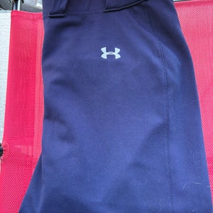 Navy Blue Women's Medium Adult Under Armour Game Pants (New)