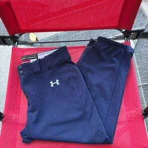 Navy Blue Women's Medium Adult Under Armour Game Pants (New)