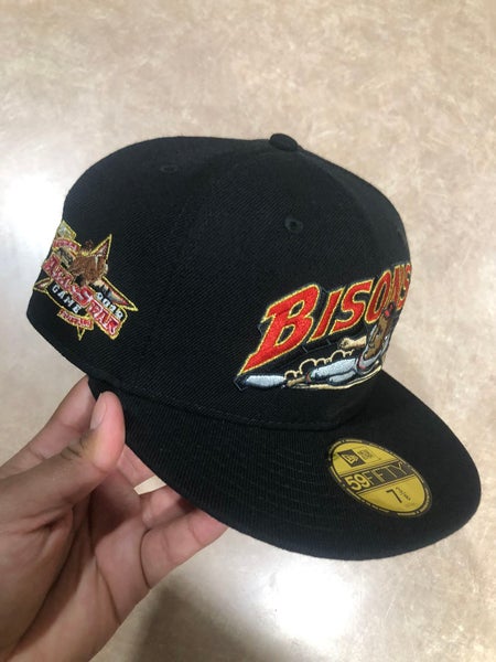 Topperz Buffalo Bison Fitted Black hat(New)