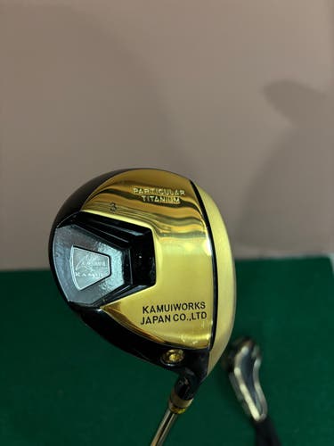 Kamuiworks Japan Particular Titanium 3 Wood KM - 200 II used , cover