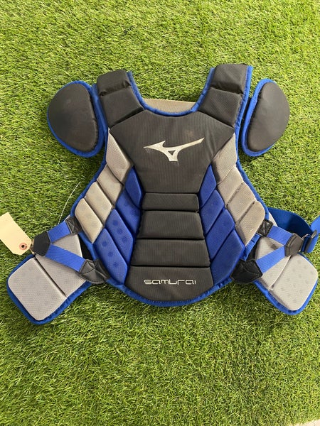 Blue Adult Mizuno Samurai Catcher's Chest Protector (Used)