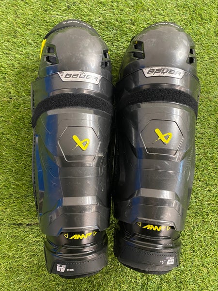 Senior Bauer Supreme Mach Shin Pads 15" (Used)