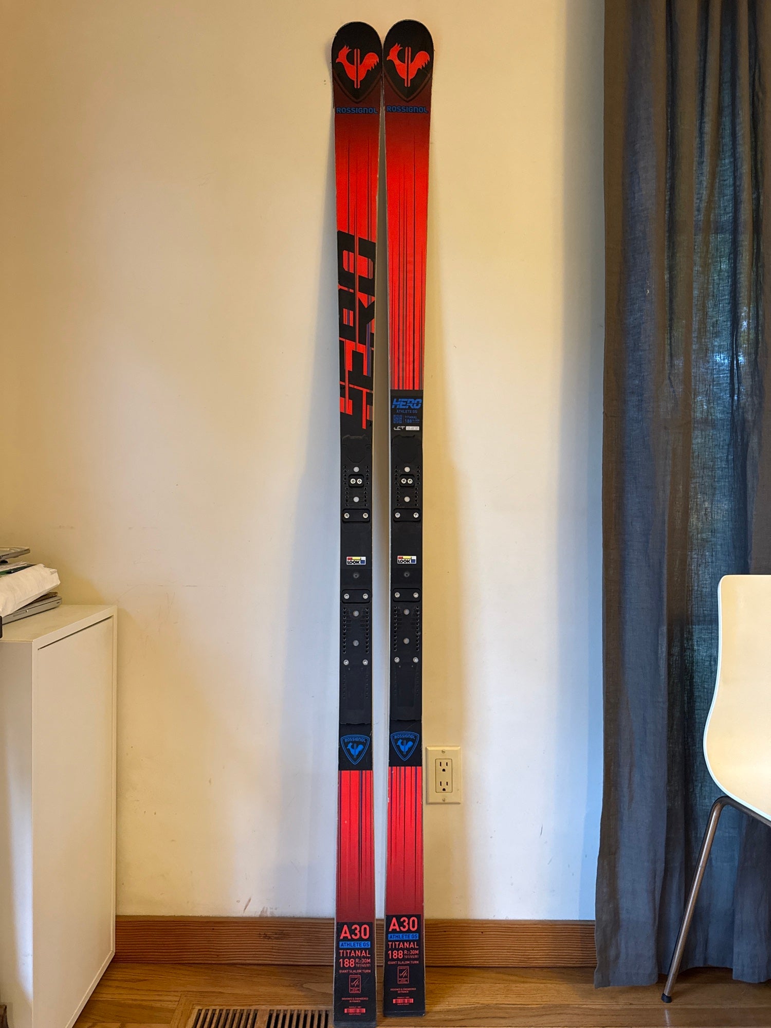 Used 2022 Rossignol 175 cm Racing Hero Athlete GS Skis r23