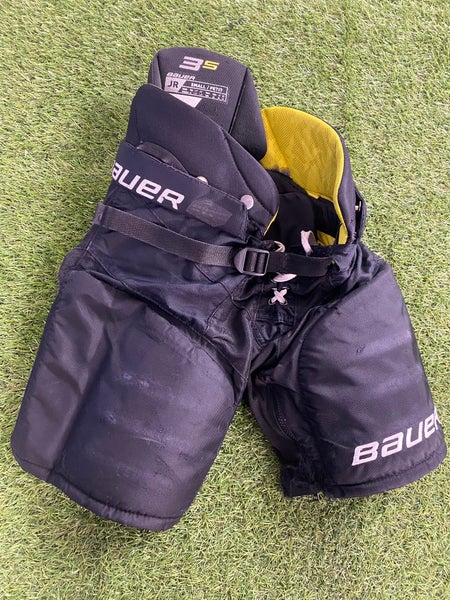 Black Junior Small Bauer Supreme 3S Hockey Pants (Used)