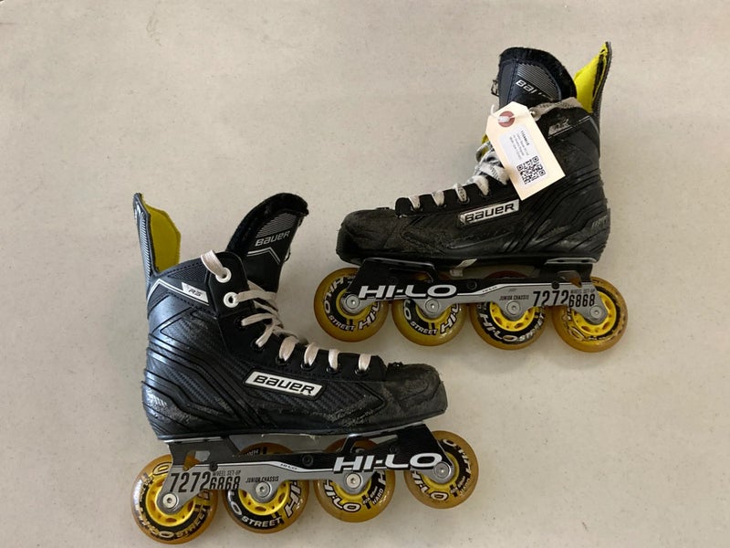 Used Junior Bauer RS Inline Skates Size 3