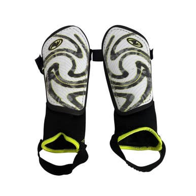 Used Soccer Shin Guards Youth White SM 11406-S000107327