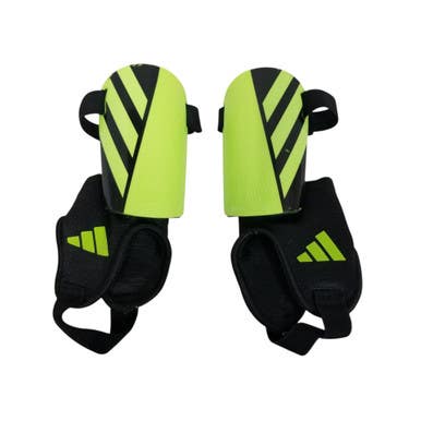 Used Adidas Soccer Shin Guards Youth Neon Green SM 11406-S000107323