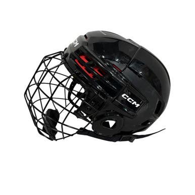 Used CCM TACKS 70 Helmet Cage Combo Black MD 11406-S000107328