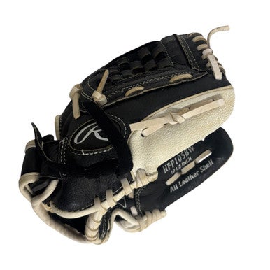Used Rawlings HIGHLIGHT RH Throw Fastpitch Gloves Black 10 1/2" 11406-S000107404