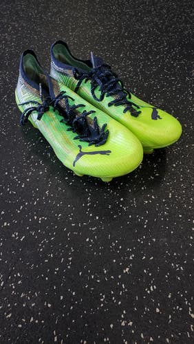 Used Puma ULTRA 1.3 Soccer Cleats Neon Green Senior 8 11849-S000033157