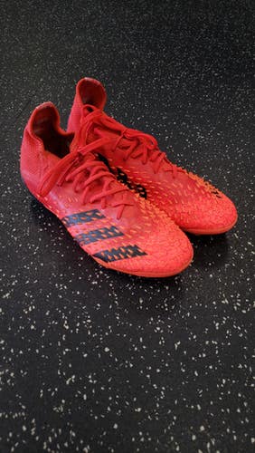 Used Adidas PREDATOR Soccer Cleats Red Junior 05.5 11849-S000033159