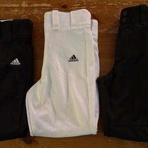 3 pairs of Small Youth Softball Adidas Game Pants (Used)