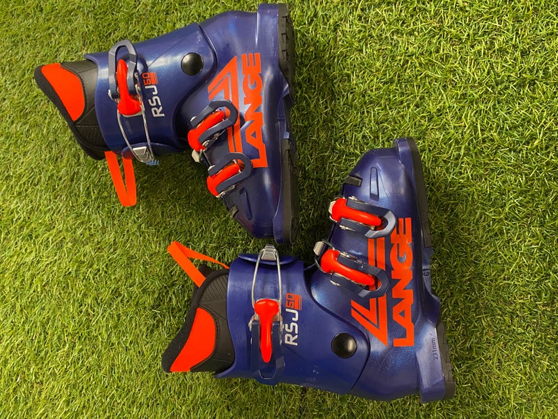Mondo 18 & 18.5 Kid's Lange RSJ50 Ski Boots (Used)