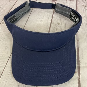 Under Armour UAB810 Adult's 100% Polyester Adjustable Visor Hat Navy Blue OSFM