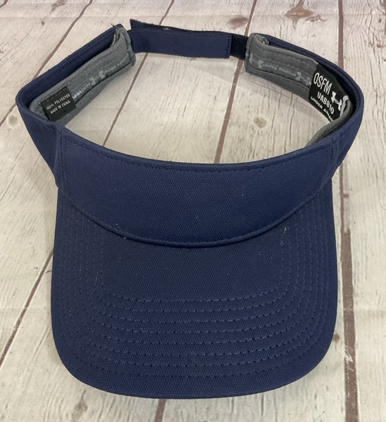 Under Armour UAB810 Adult's 100% Polyester Adjustable Visor Hat Navy Blue OSFM