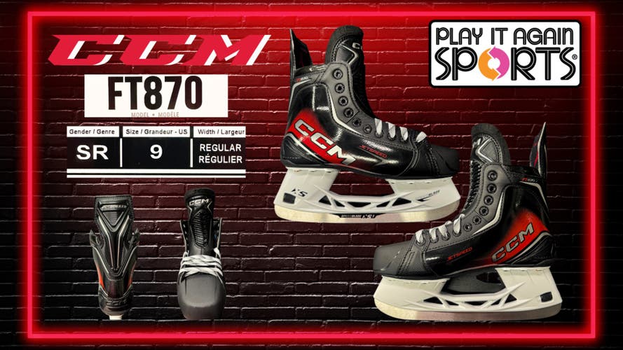 BRAND NEW! 2025 CCM JetSpeed FT870 Hockey Skates Regular Width Size 9