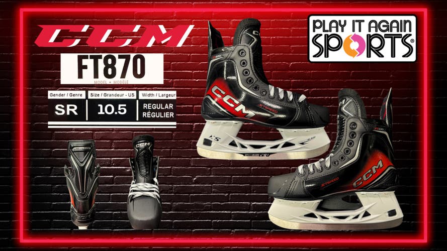 BRAND NEW! 2025 CCM JetSpeed FT870 Hockey Skates Regular Width Size 10.5