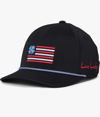 NEW Black Clover Live Lucky Clover Nation #28 Black Adjustable Snapback Golf Hat