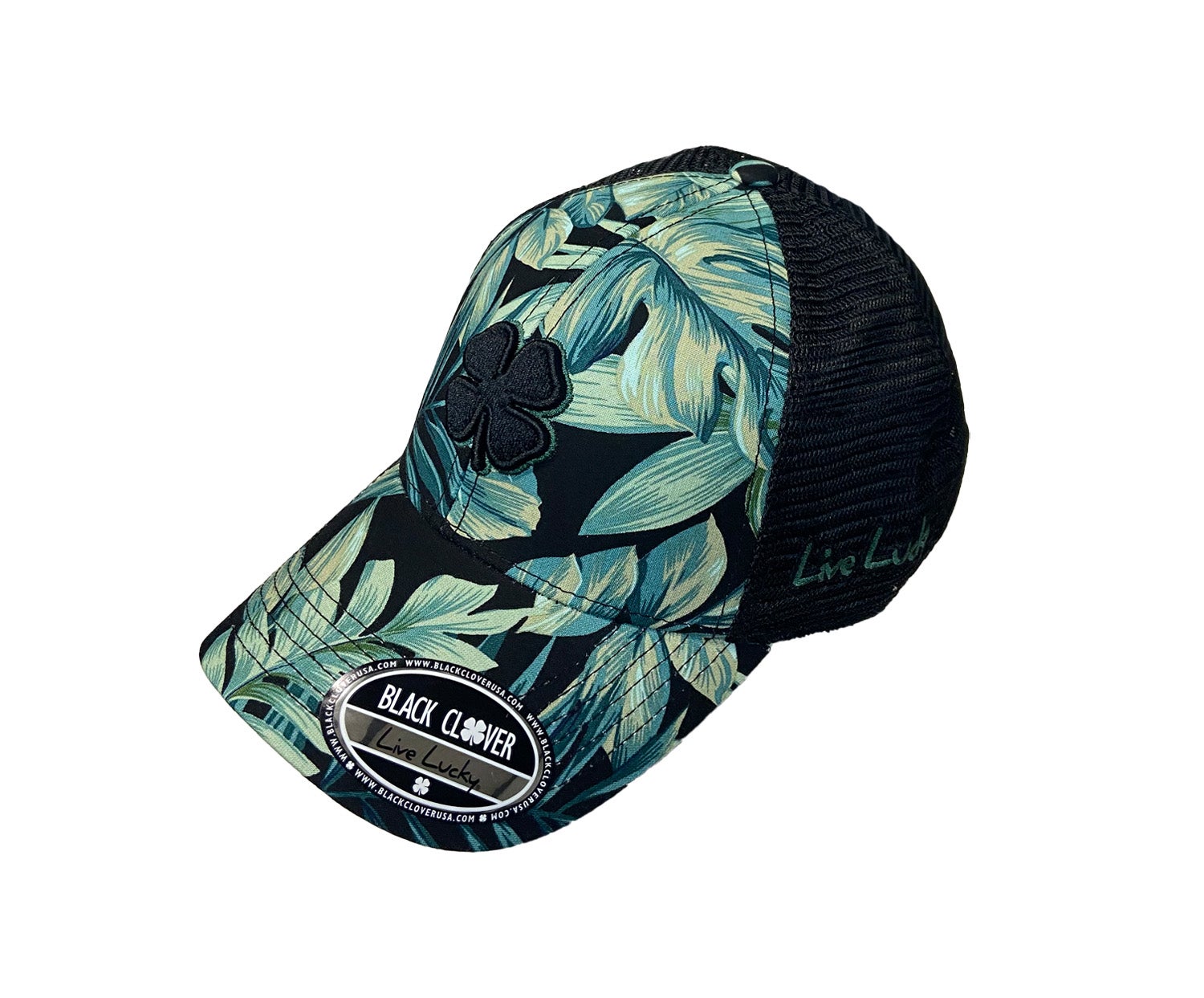 Chapeau réglable snapback noir trèfle Live Lucky Premium trèfle 110 Flexfit