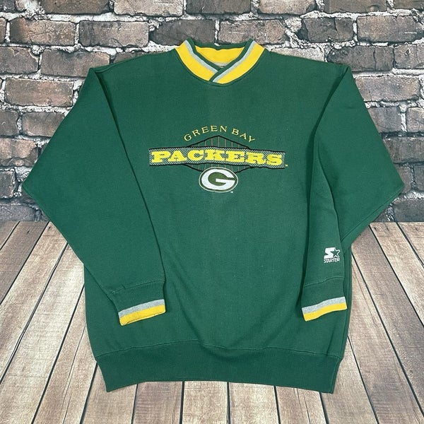 Vintage Starter Green Bay Packers Sweatshirt Crewneck Mens Size XL Embroidered
