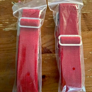 (New) Pair of Red adult adjustable softball belts