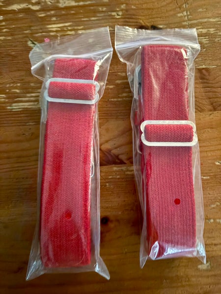 (New) Pair of Red adult adjustable softball belts