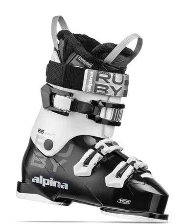 Women's Alpina Ruby 65 Ski Boots with batteries (New)