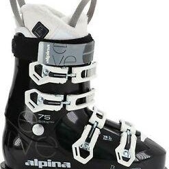Mondo 22.5 Women's Alpina Eve 75 Heat Ski Boots Soft Flex with batteries (New)