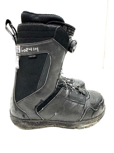Used Ride JACKSON BOA Mens Snowboard Boots Black Senior 9 11860-S000300220