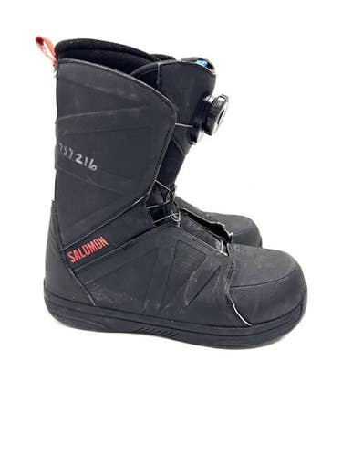 Used Salomon FACTION BOA RTL Mens Snowboard Boots Black Senior 9.5 11860-S000300212