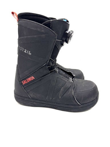 Used Salomon FACTION BOA RTL Mens Snowboard Boots Black Senior 9.5 11860-S000300212