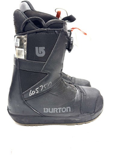 Used Burton PROGRESSION BOA Mens Snowboard Boots Black Senior 9.5 11860-S000300213