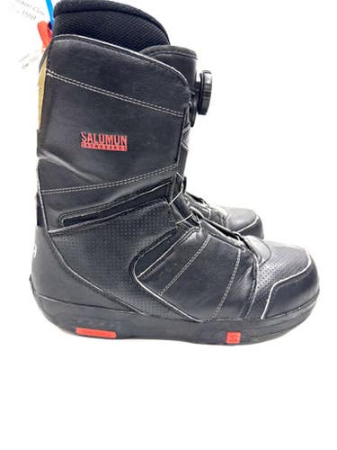 Used Salomon FACTION BOA RTL Mens Snowboard Boots Black Senior 9 11860-S000300211