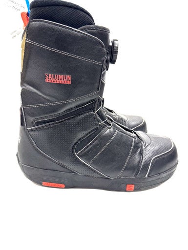 Used Salomon FACTION BOA RTL Mens Snowboard Boots Black Senior 9 11860-S000300211