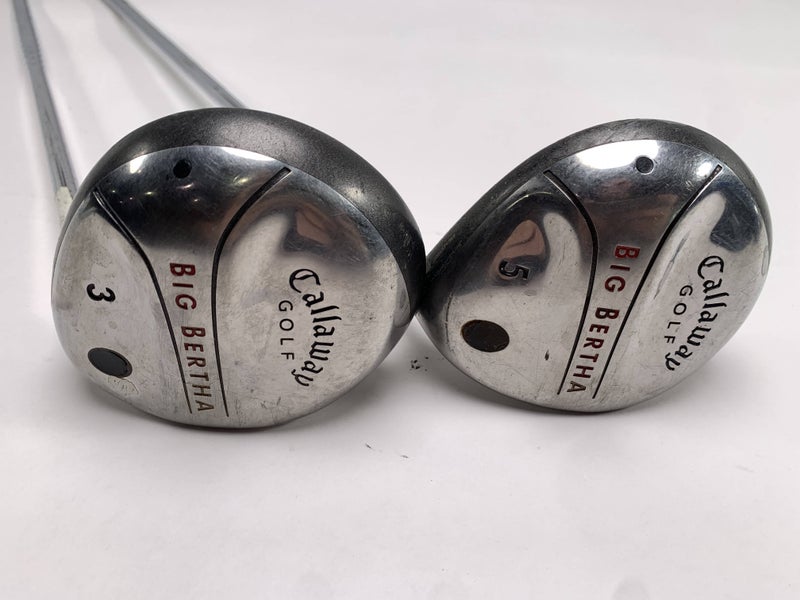 Callaway Big Bertha 2007 3 & 5 Fairway Wood Set 15* 18* Uniflex Graphite Mens RH