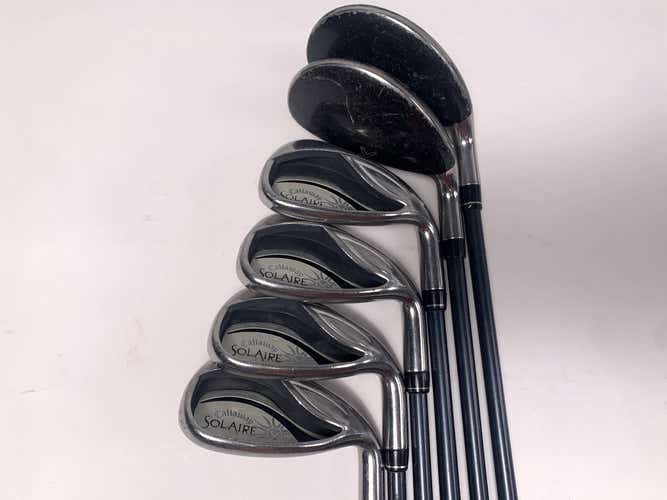Callaway Solaire Hybrid Combo 2014 Iron Set 5H 7H 8-PW+GW 55g Ladies RH- No 6